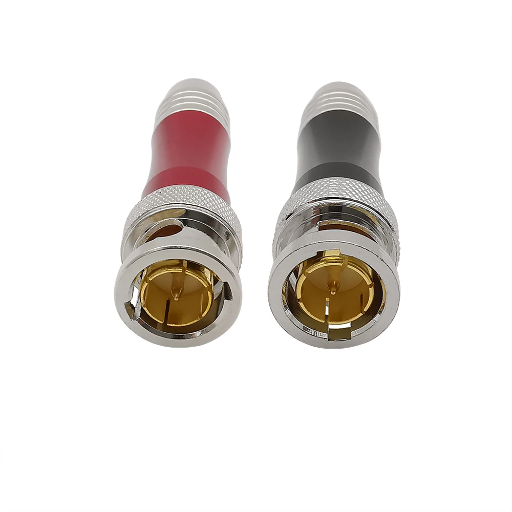 BNC Male Plug Video Cable HD SDI Connector 75-5BNC Soldering Head Monitoring Coaxial Copper Core Gold-plated | Обустройство дома
