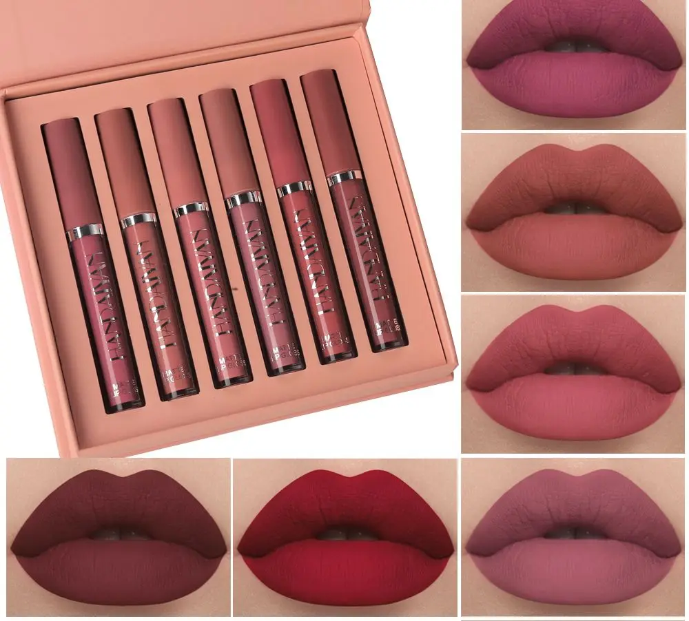 

12 Colors Lipgloss Lipstick Matte Nourish Moisturizing Professional Lip Makeup Long Lasting Waterproof Lip Cosmetics