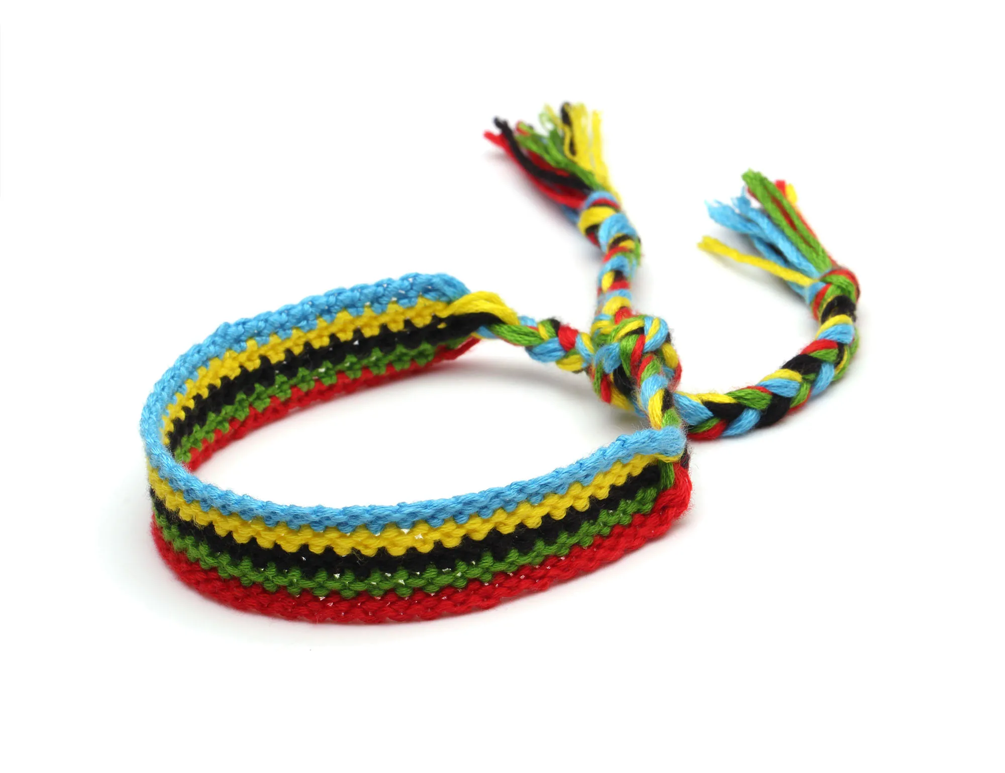 Boho Zipper Woven Friendship Bracelet Women Men Brazilian Hippie Blue Yellow Black Green Red Five Color Streak Jewelry Present |