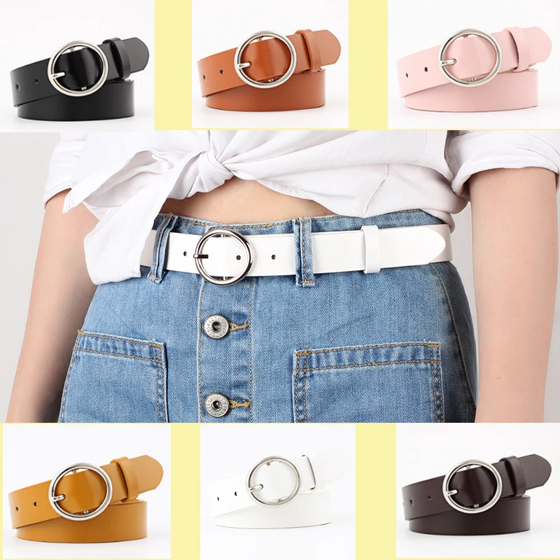 

Женский ремень из искусственной кожи, ширина 2,8 см, длина 100 см, 6 цветов