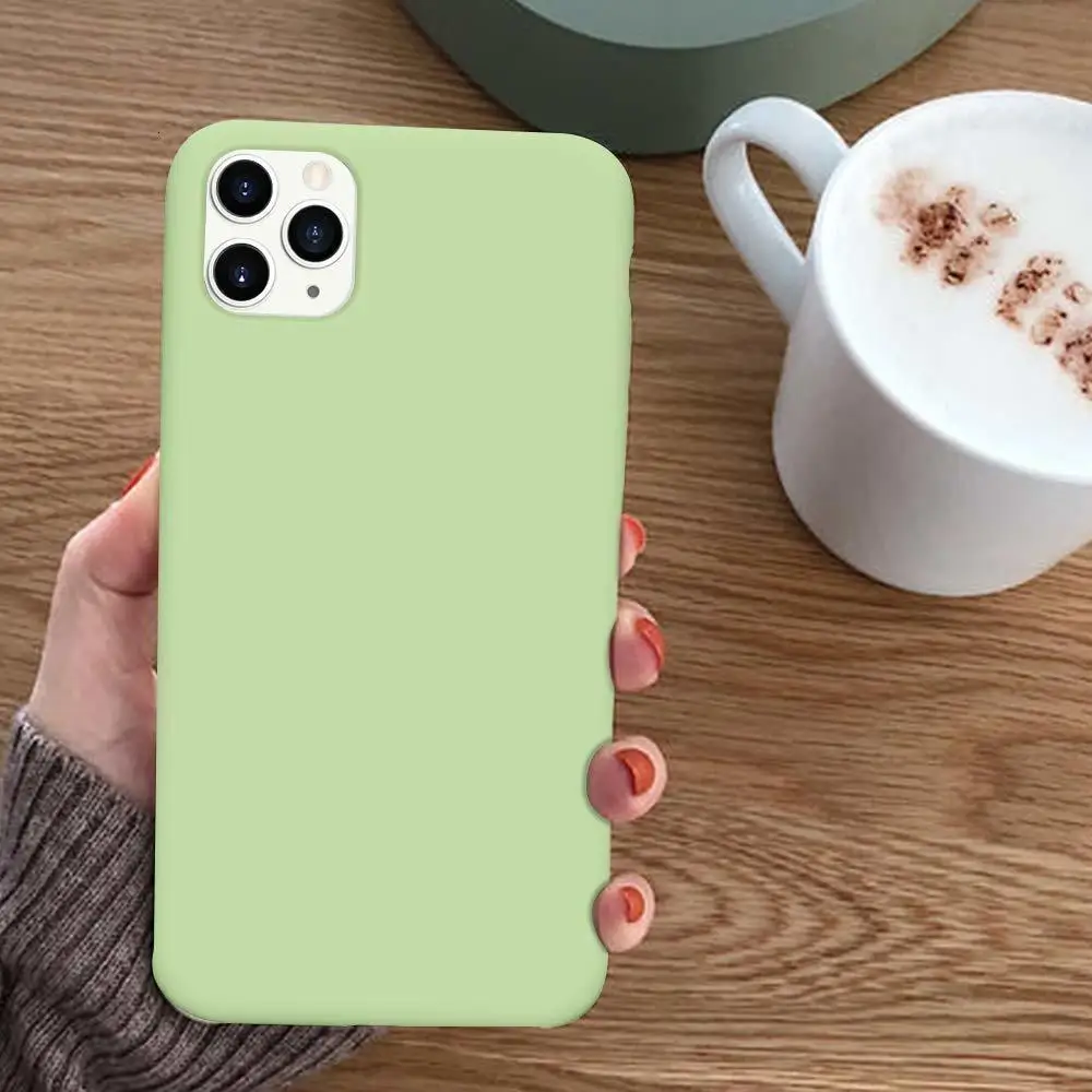 1000 Pieces Liquid Silicone Cases For Apple iPhone 11 Pro XS Max XR X 8 Plus 7 6 6S Soft thin Phone Case Candy Color Back Cover |