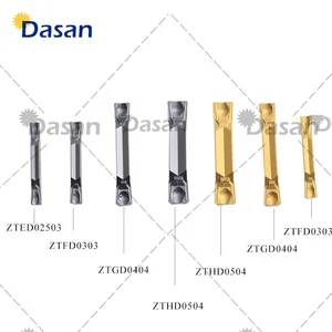 10 шт. ZTED02503 ZTFD0303 ZTGD0404 ZTHD0504 высококачественные карбидные вставки для прорезания и канавок токарного станка держатель токарных инструментов QEHD