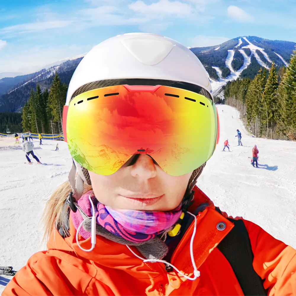 COPOZZ профессиональные лыжные очки 2s быстрая замена линзы противотуманные