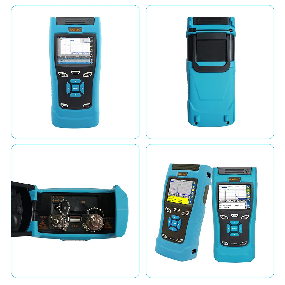 Профессиональный тестер видеонаблюдения OTDR рефлектометр с временным доменом