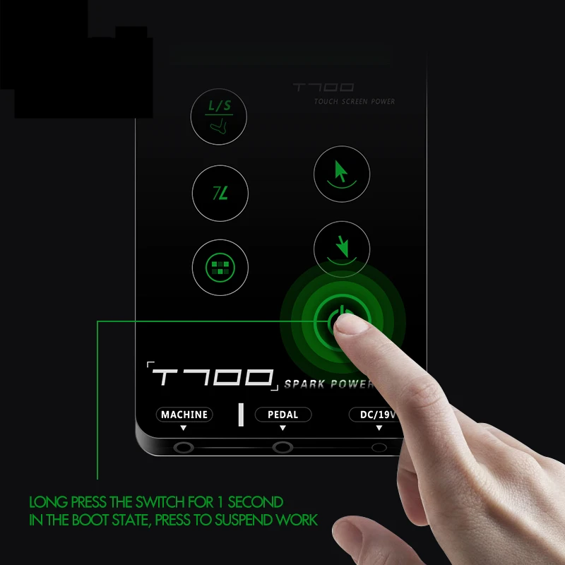 Новейший сенсорный экран T700 Электропитание для татуировок улучшенный