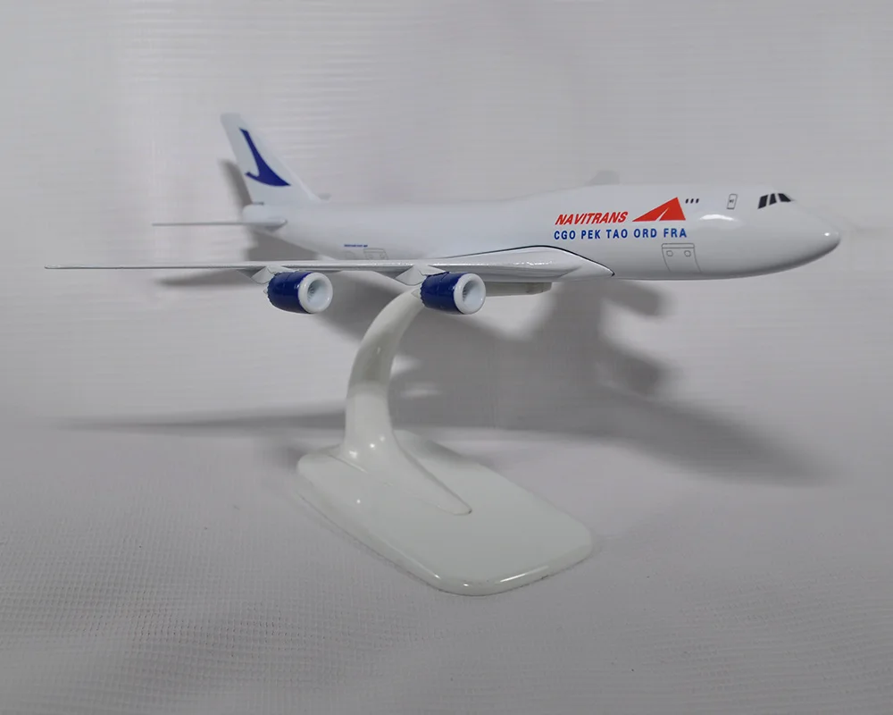 Navitrans-Avi&oacute;n de aleaci&oacute;n de Metal, modelo de avi&oacute;n de 20cm, CGO, PEK, taod, FRA, Boeing, 747, B747-8-1