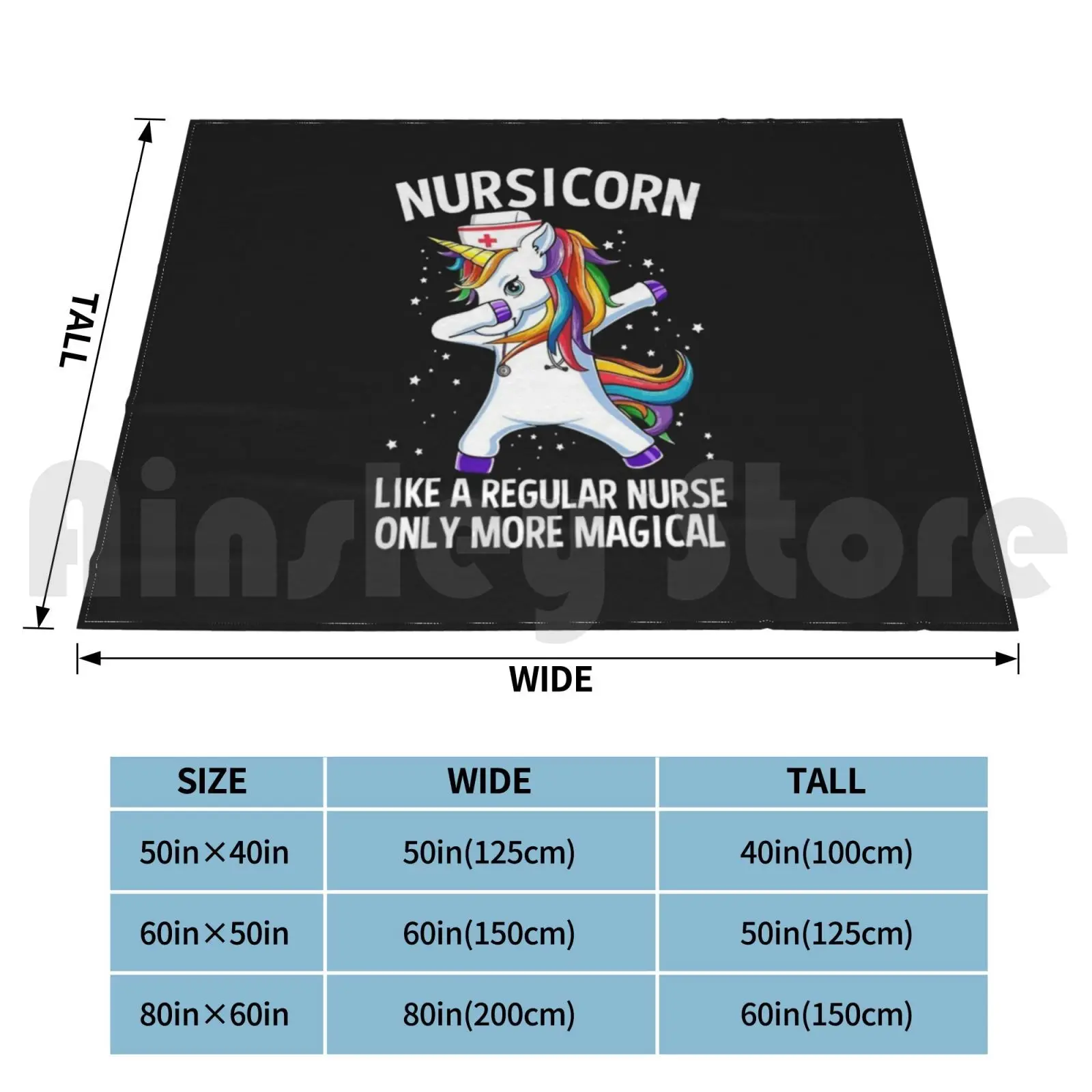 Забавное одеяло Dabbing в виде единорога для медсестры супер мягкое теплое тонкое