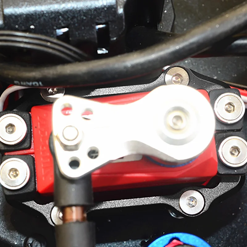 for ARRMA KRATON 6S 1/8 RC Crawler Car Trucks Aluminum Alloy Steering Servo Mount Set Red | Игрушки и хобби