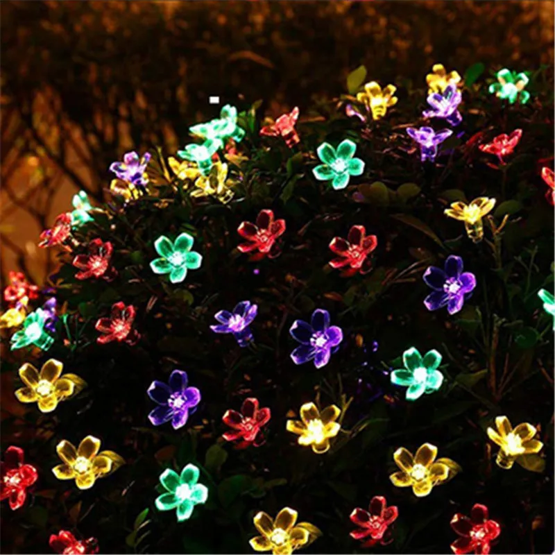 

Solar Led Light 7M / 5M Solar String Christmas Lights Outdoor Waterproof Flower Garden Blossom Lighting Party Home Decoration