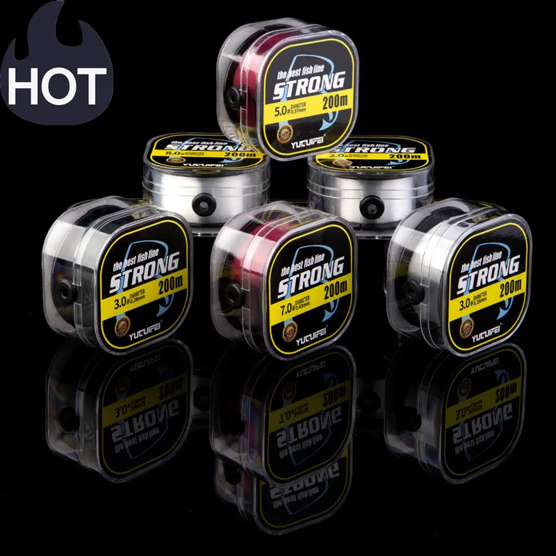 Нейлоновая рыболовная леска супер-тянущаяся морская основная рыболовные снасти