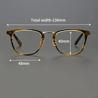 retro glasses frame titanium prescription glasses women myopia eyeglasses frames for men vintage japan designer brand glasses