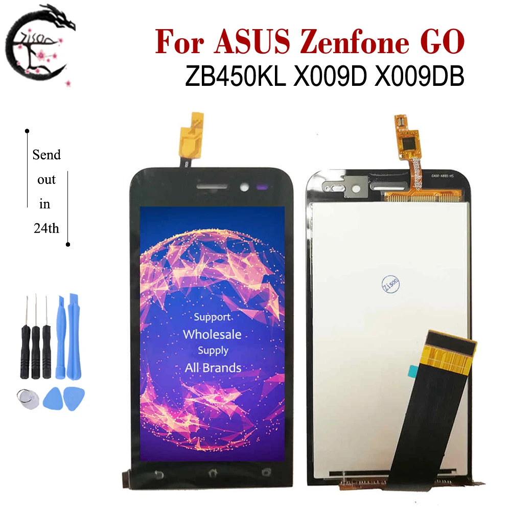 Новый ЖК дисплей для ASUS Zenfone GO ZB450KL X009D X009DB полный сенсорный экран дигитайзер