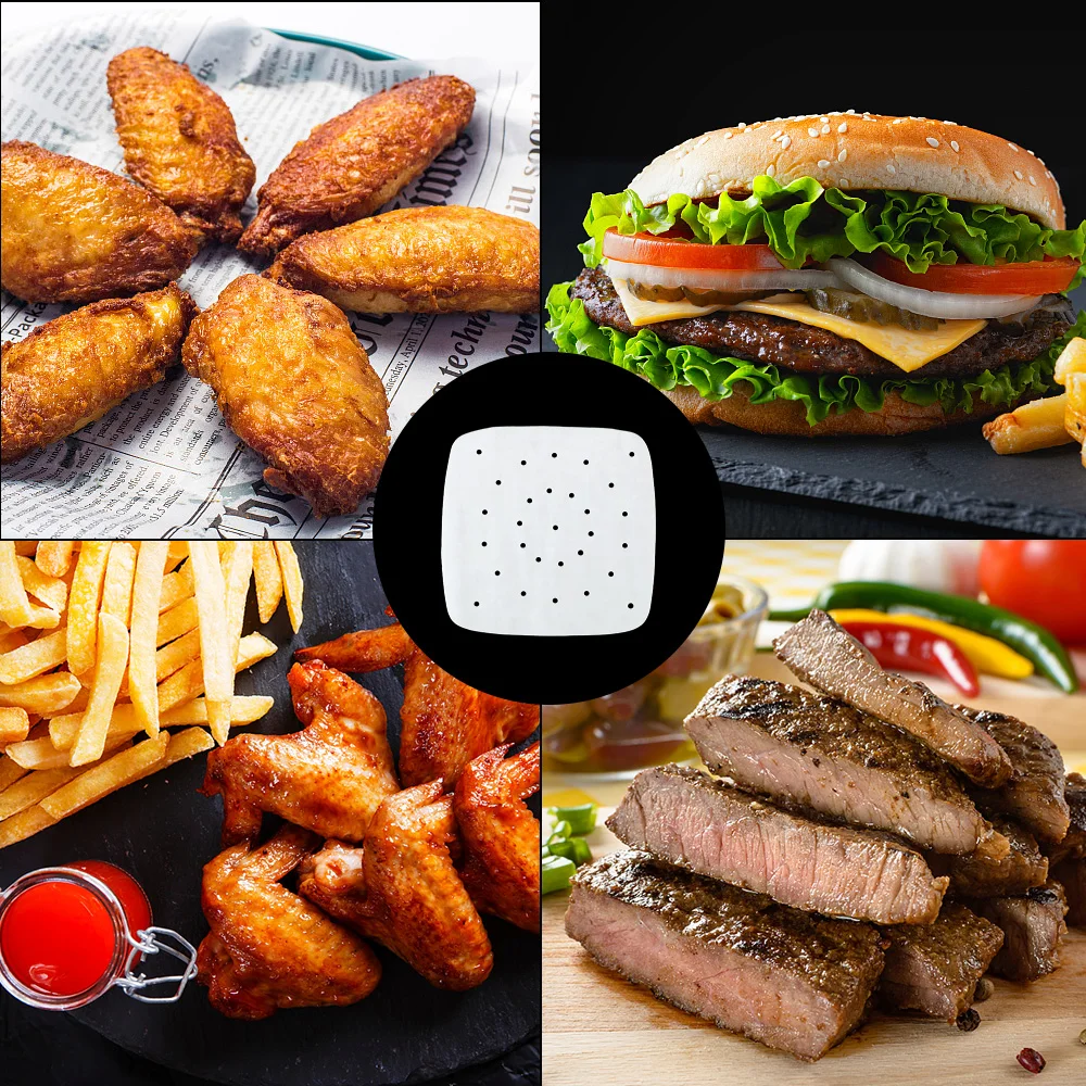 Белые кухонные принадлежности масляная бумага для кастрюль перфорированный