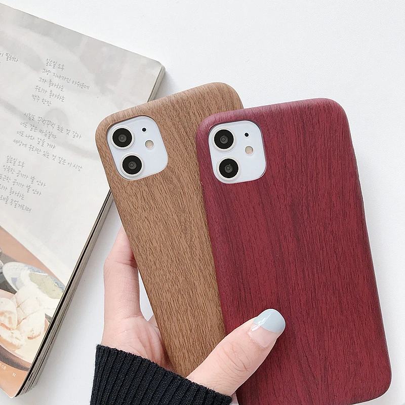 

Phone Case for iPhone 11 Pro Max Capa for iPhone X XS Max XR 8 7 6S Plus Wooden Capa Protective Capinhas Retro Back Cover Coque