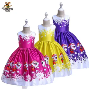 На новый год 2021, рождественские платья принцессы для девочек, одежда для приема для девочек, бальное платье для девочек, платье в стиле до колена