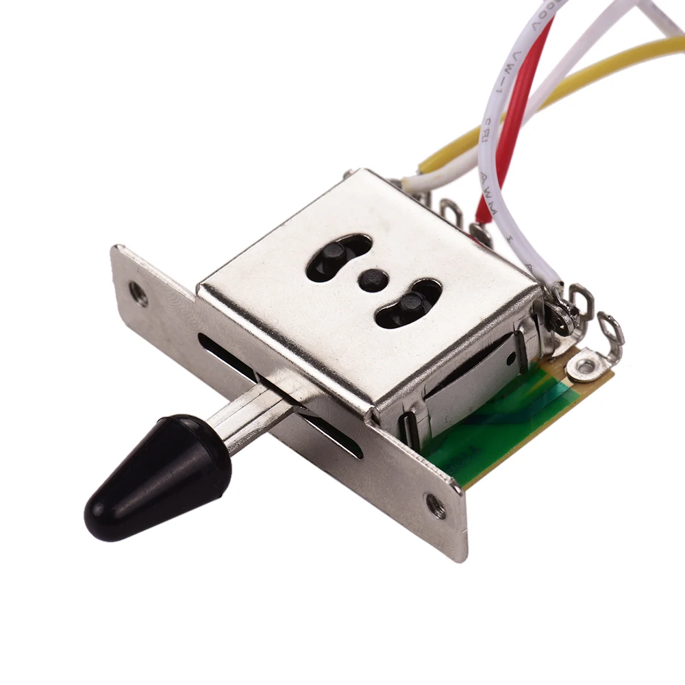 Электрогитары Жгут проводов комплект замены с 1 Том 2 тона Jack 500K 5 Way Тумблер для