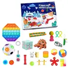 Календарь для детей, новый календарь, 2021 год, Рождественская игрушка для детей, календарь с обратным отсчетом, рождественские игрушки, Рождественская игрушка с пузырьками, подарочный набор, подарок, Рождество