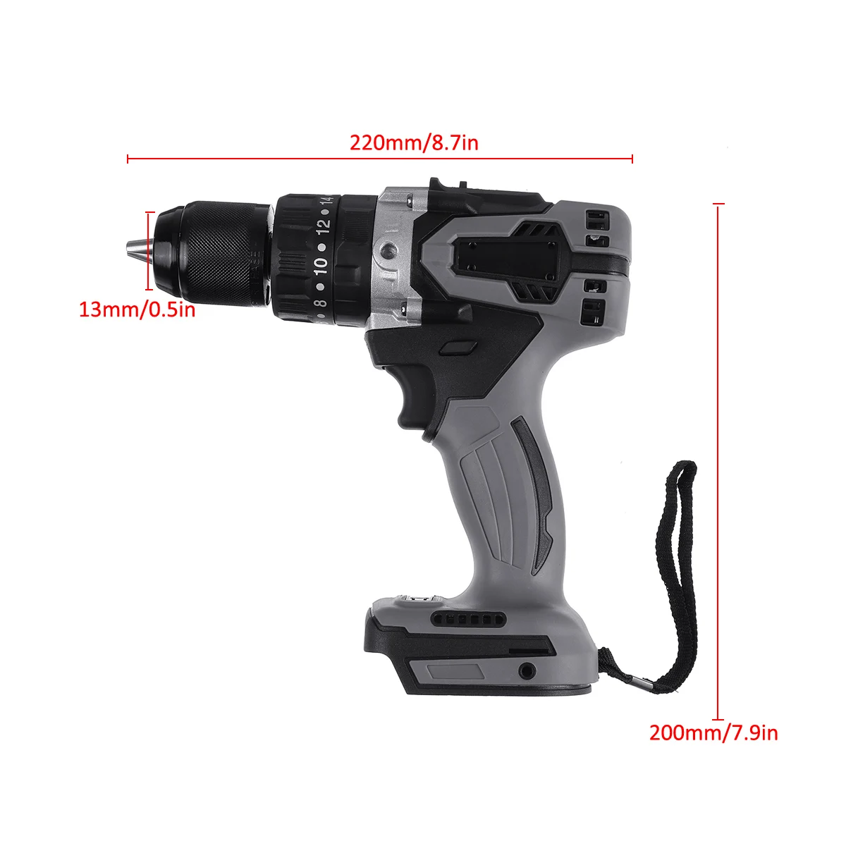 

Drillpro 3 in 1 Brushless Electric Drill Electric Screwdriver Hammer 13mm 25-90Nm Cordless Impact Drill For Makita 18V Battery