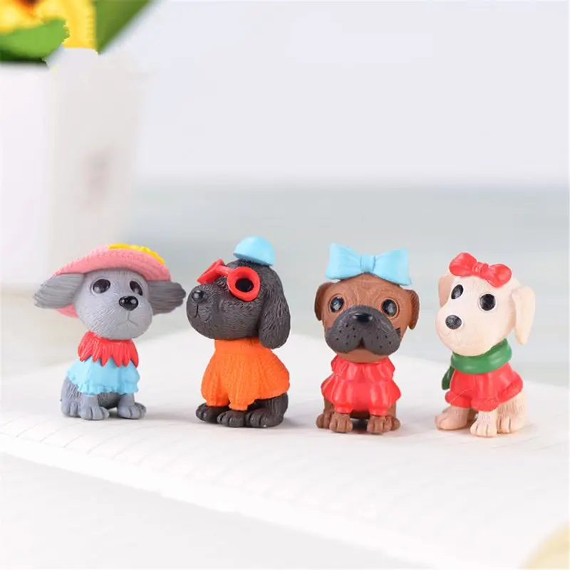 

8pcs Miniature Ornament Fashion Dog Set Decor Fairy Garden Decorations for Home
