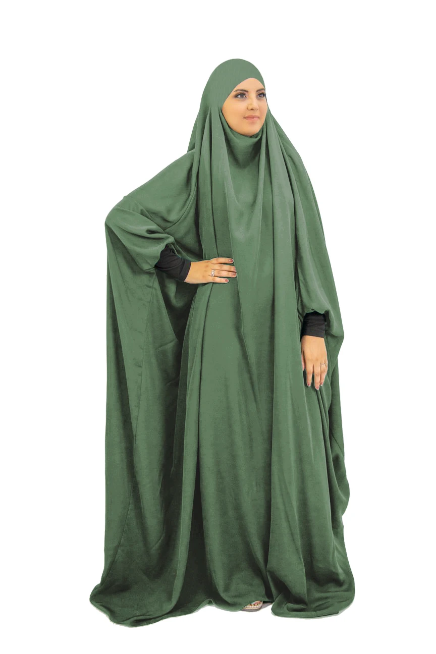 Eid Hooded Muslim Women Hijab Maxi Dress Prayer Garment Set Djellaba Jilbab Abaya Ramadan Gown Abayas Islamic Niqab Burka Jubah