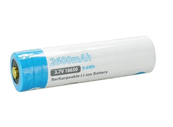 EAGTAC Защищенный 18650 2600mAh 3 7 V литий ионный аккумулятор (10а защита) Кнопка