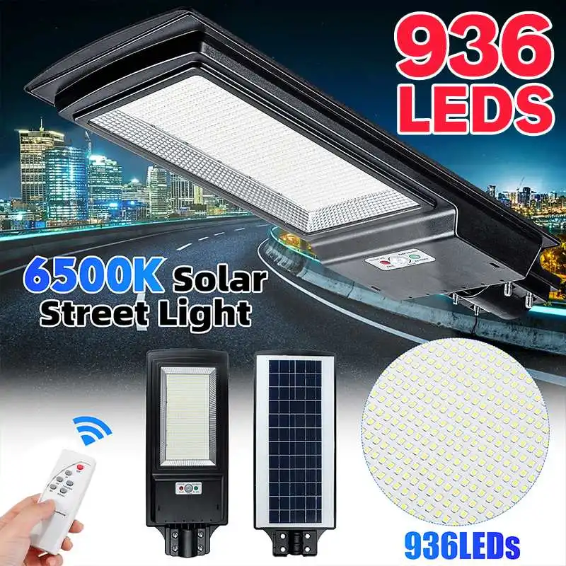 

IP65 Солнечный Мощность уличного фонаря ИК движения Сенсор 936 светодиодов супер яркий Солнечный уличный светильник с пультом дистанционного ...