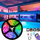 Светодиодная лента RGB 5050 SMD 2835 с дистанционным управлением, 5 в пост. Тока