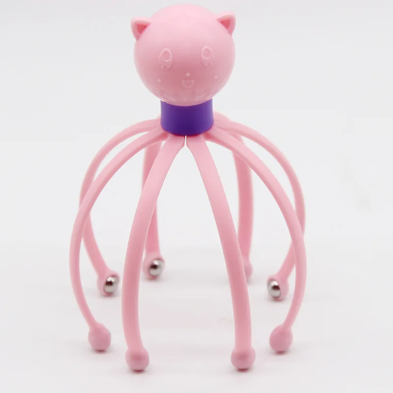 Пластик головка Восемь коготь Сталь шариковый массажер головы массажные коготки