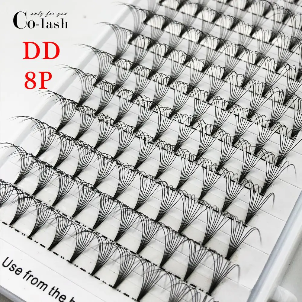 Colash 3d/4d/5d/6d DD curl D curl Premade объемные вентиляторы ресницы русский объем наращивание ресниц Premade наращивание ресниц из искусственной норки