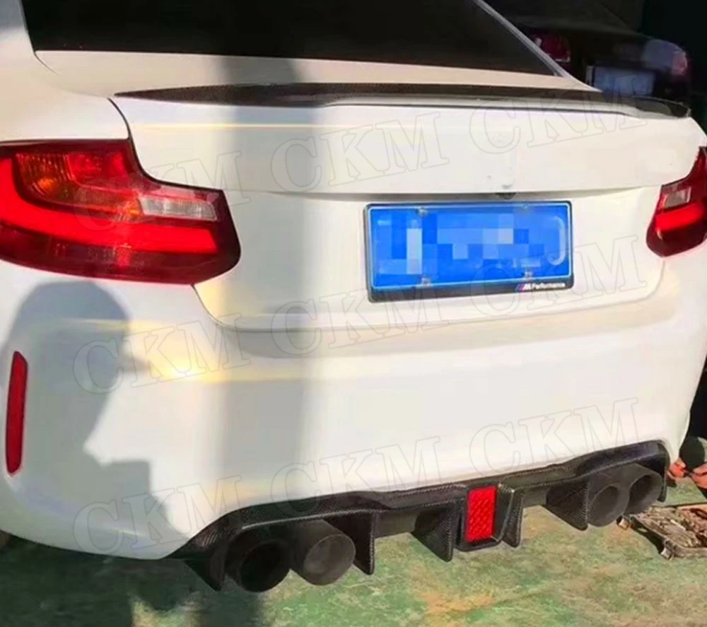 Для F87 M2 спойлер из углеродного волокна со светодиодный светильник кой для BMW 2