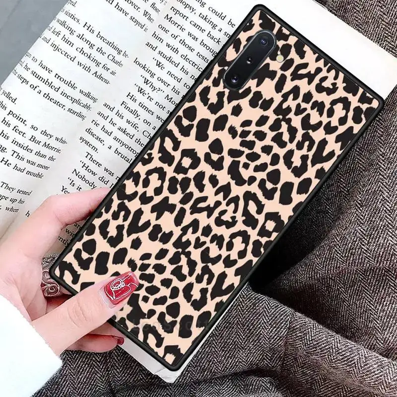 

Ottwn Leopard Print Pattern Phone Case For Samsung Galaxy S8 S9 S10 Plus S10E Note 3 4 5 6 7 8 9 10 Pro Lite cover