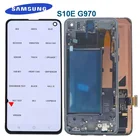 Оригинальный ЖК-экран AMOLED для SAMSUNG Galaxy S10E, G970FDS, G970U, G970W SM-G9700, ЖК-дисплей, сенсорный экран, дигитайзер с рамкой