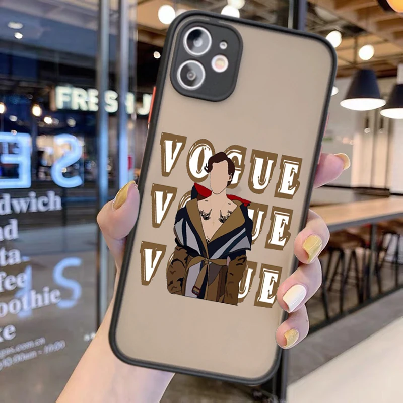 

Harry Styles Fine Line Phone Case For IPhone 12 11Pro MAX SE2020 6 6S 7 8Plus Treat People with Kindness Matte Transparent Cover