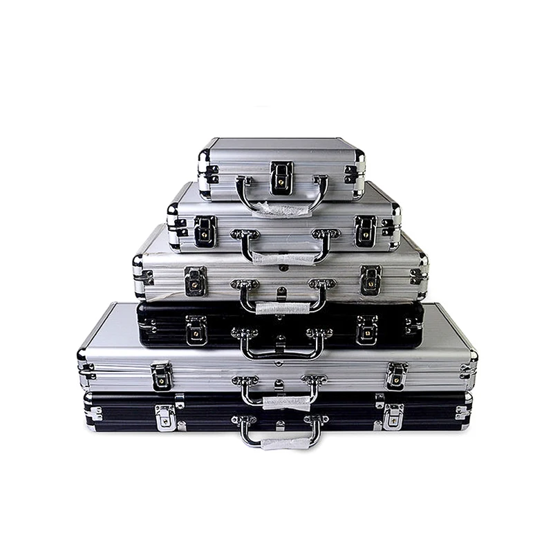 

Casino Texas Poker Chips Case Aluminum High Capacity Suitcase Black Jack 100-500pcs Chip Container Box Tool Case Vehicle Kit Box