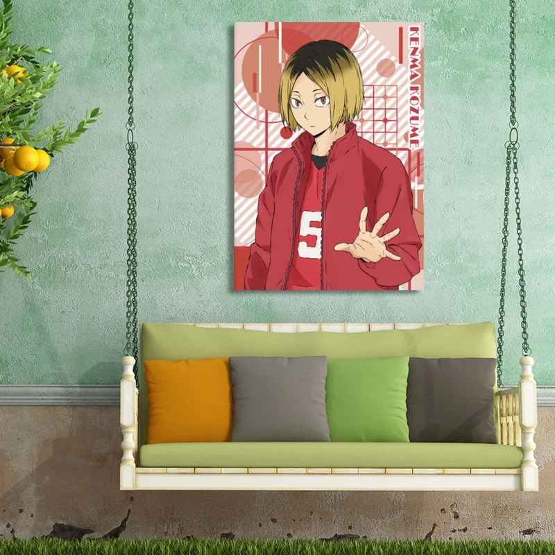 Плакат Haikyuu из аниме волейбол для мальчиков художественная живопись крафт бумага