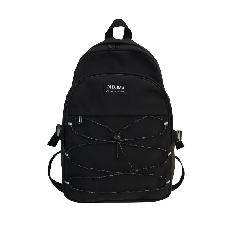 

2020 High Quality Letter Canvas Women Backpack Female Cute Solid Schoolbag For Teenage Girls Travel Backpacks Book Bag Mochilas