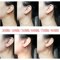 stainless steel super large 30mm40mm50mm60mm70mm80mm creole big circle statement chandelier earrings rings hoops