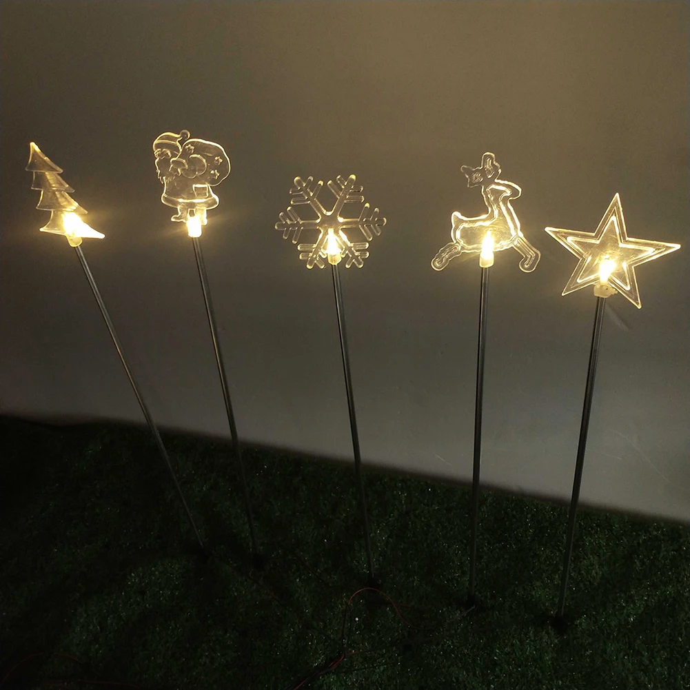 

2 шт. светодиодный светильник на солнечных батареях Снежинка звезды огни Открытый сад колья Рождество дом двор лужайка путь пейзаж Декор