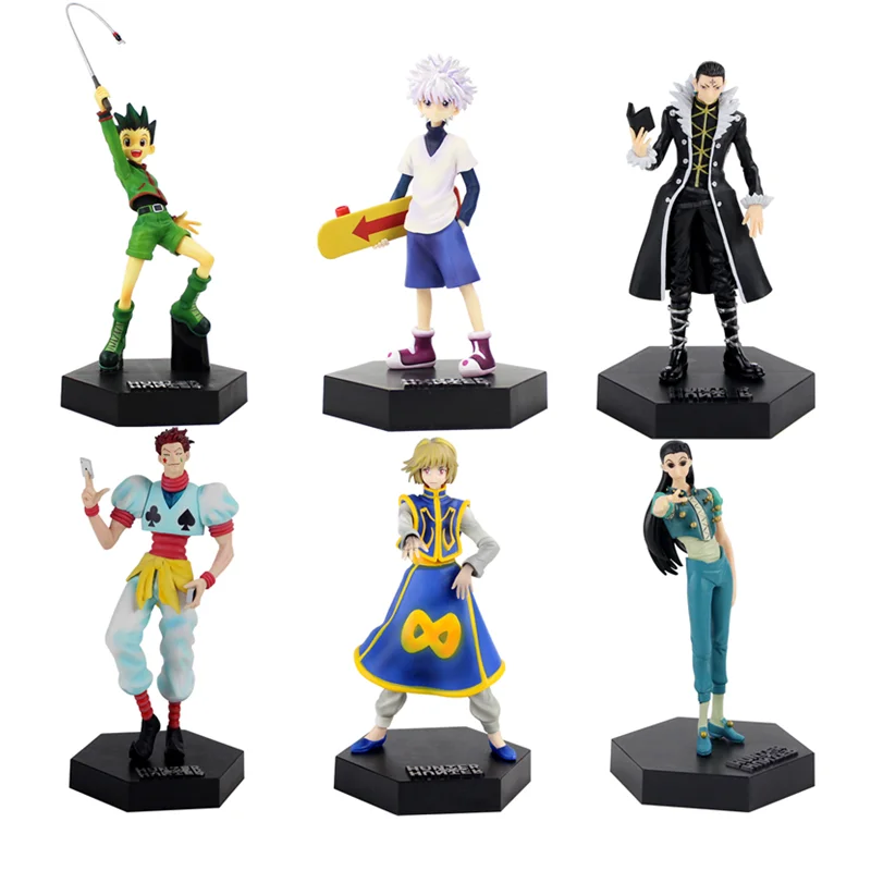 

Аниме Фигурка Hunter X Hunter Killua Zoldyck Gon Freecss ПВХ Курапика экшн-фигурка Рождественский подарок HXH игрушка модели куклы Brinquedo
