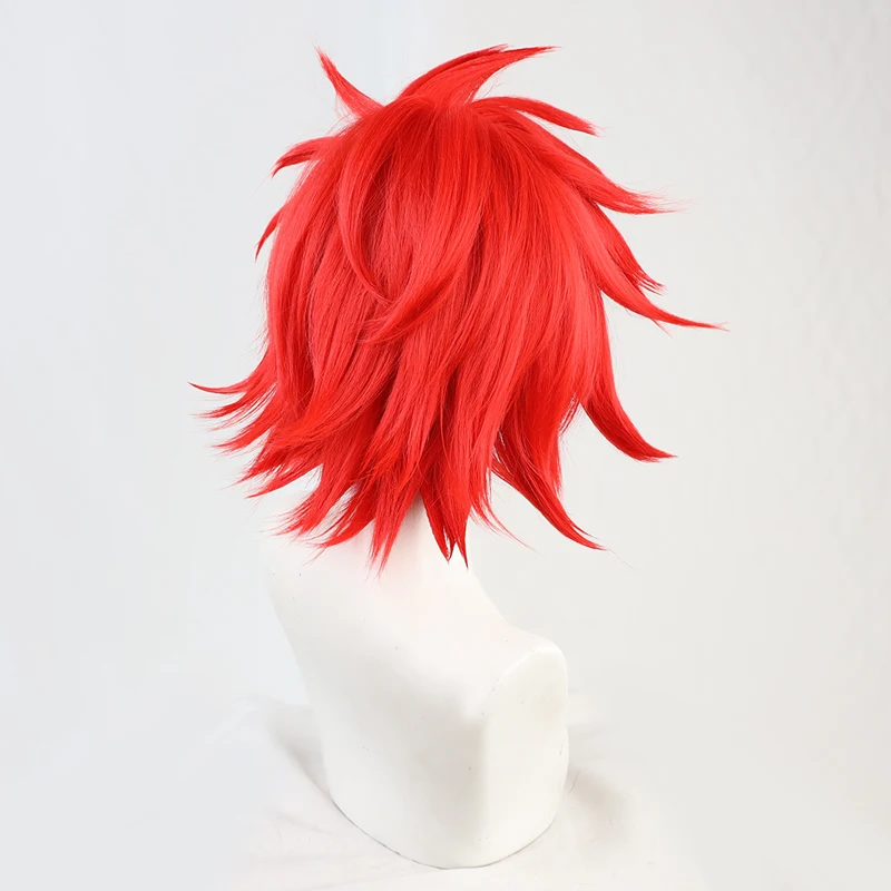 

Anime SK8 the Infinity Reki Cosplay Wig Red Hair Men Short Curly Headwear Halloween Carnival Party Props wig