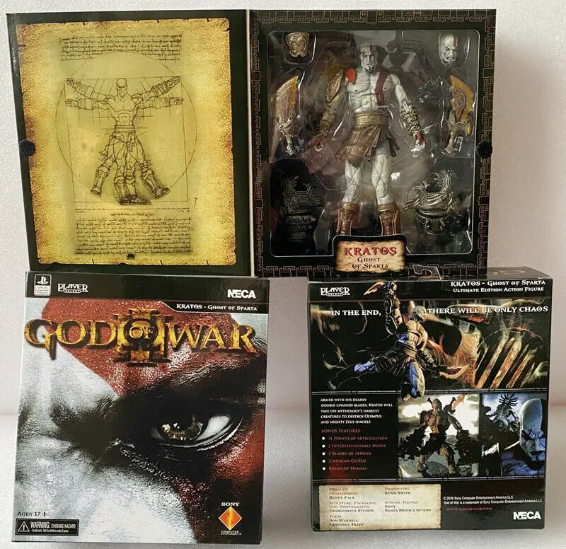 NECA God of War 3 Ultimate Kratos 7 дюймов экшн-фигурка 1:12 игра Модель Коллекция художественная