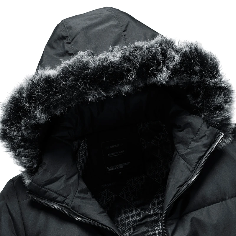 

Mens Long Down Jacket Men 2020 Winter Hooded Warm Jacket Windbreaker Coat Soft Shell Casual Slim Fit Solid Color Jackets Men