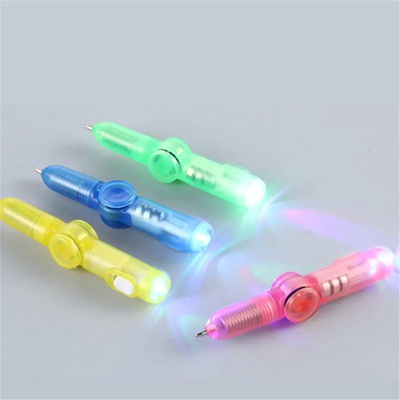 

LED Spinning Pen Ball Pen Fidget Spinner Hand Top Glow In Dark Light EDC Stress Relief Toys Kids Toy Gift School Supplies 24BE
