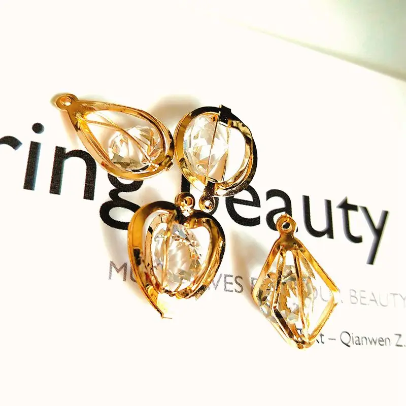 Европейские и американские металлические инкрустированные цирконами модные