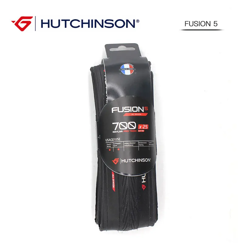 Оригинальные велосипедные шины HUTCHINSON FUSION 5 127 TPI 700 * 25C Pro Racing антипрокольные