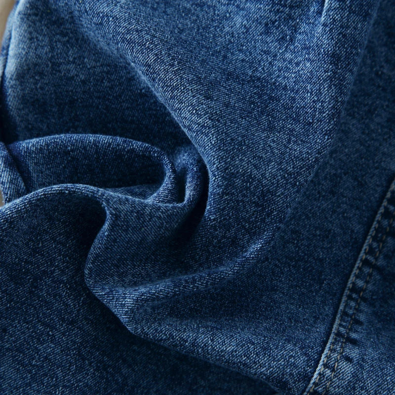 Женский джинсовый сарафан на бретельках однобортный весна-лето 2020 | Женская