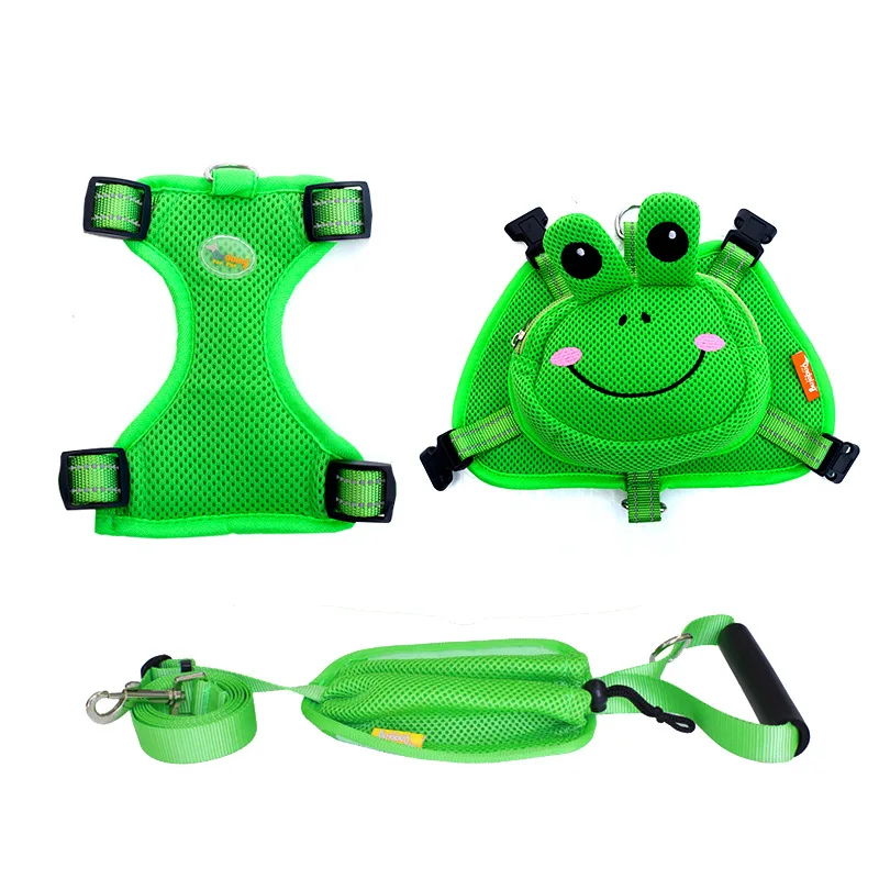 Жилет для домашних животных нагрудный ремень мультяшный рюкзак собак два