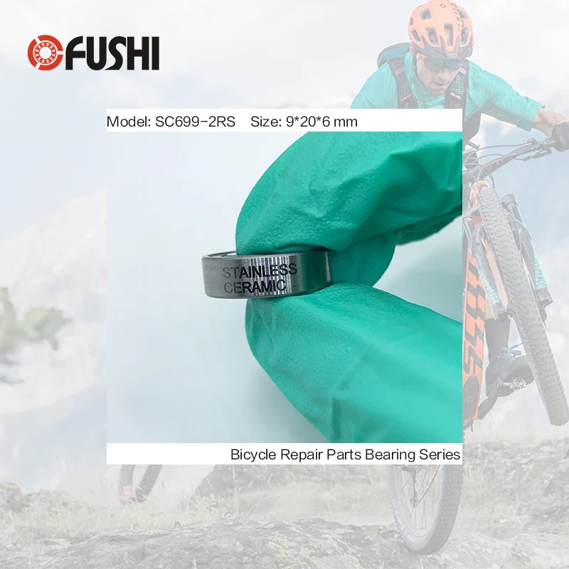 699-2RS нержавеющий Подшипник 9*20*6 мм (1 предмет) ABEC-3 6904 RS велосипедные ступицы