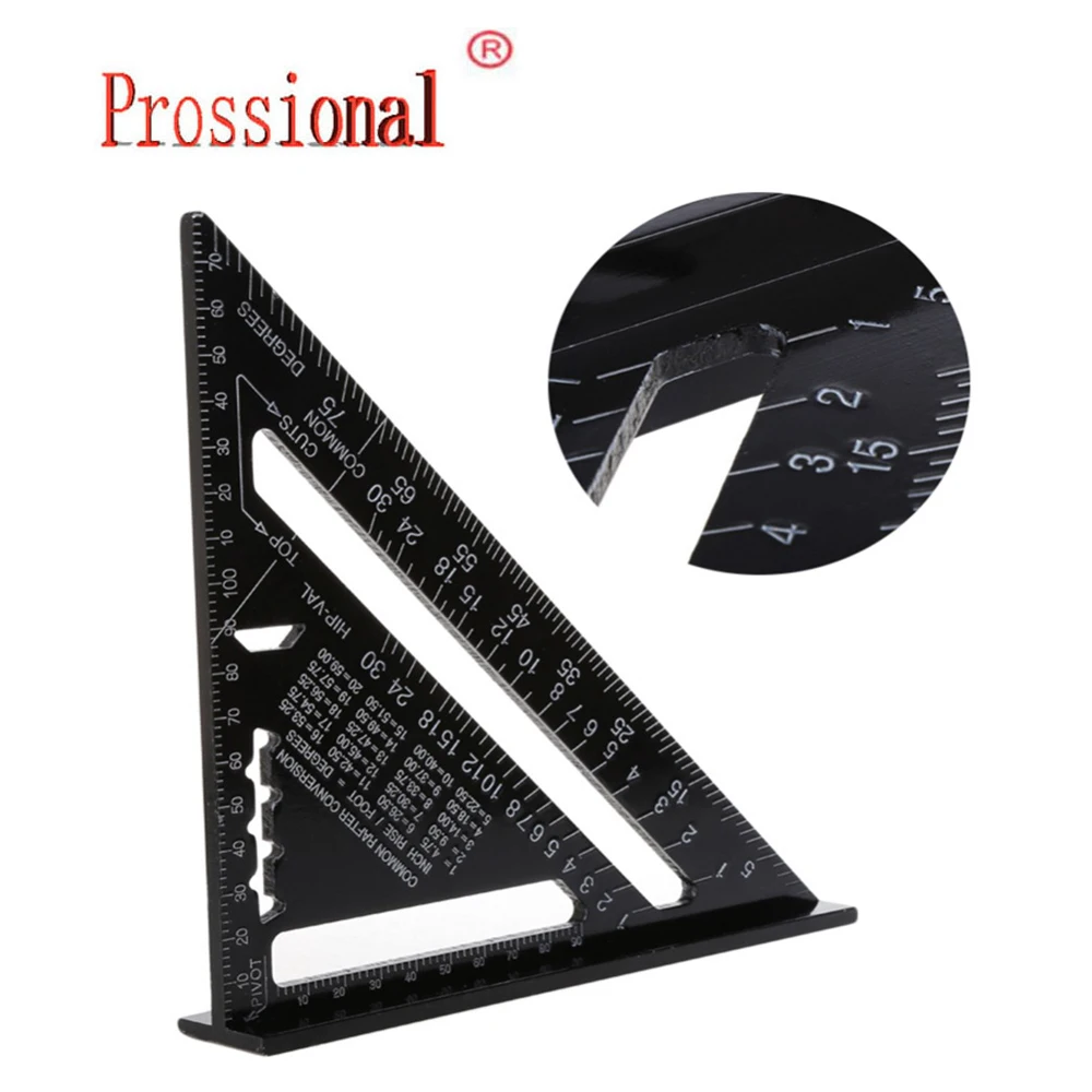 Треугольная линейка метрическая из алюминиевого сплава 7/12 дюйма | Инструменты