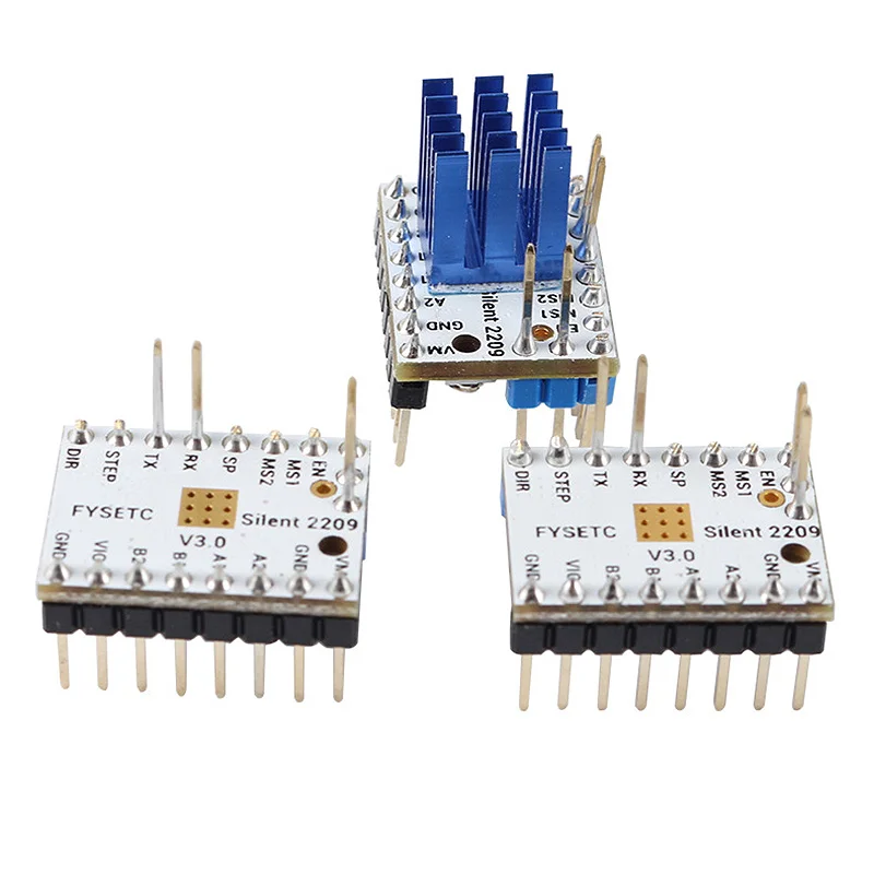 3 шт. Драйвер шагового двигателя TMC2209 V3.0 Stepsticks Mute Driver 256 микрошагов ток 2.8A пик 3D